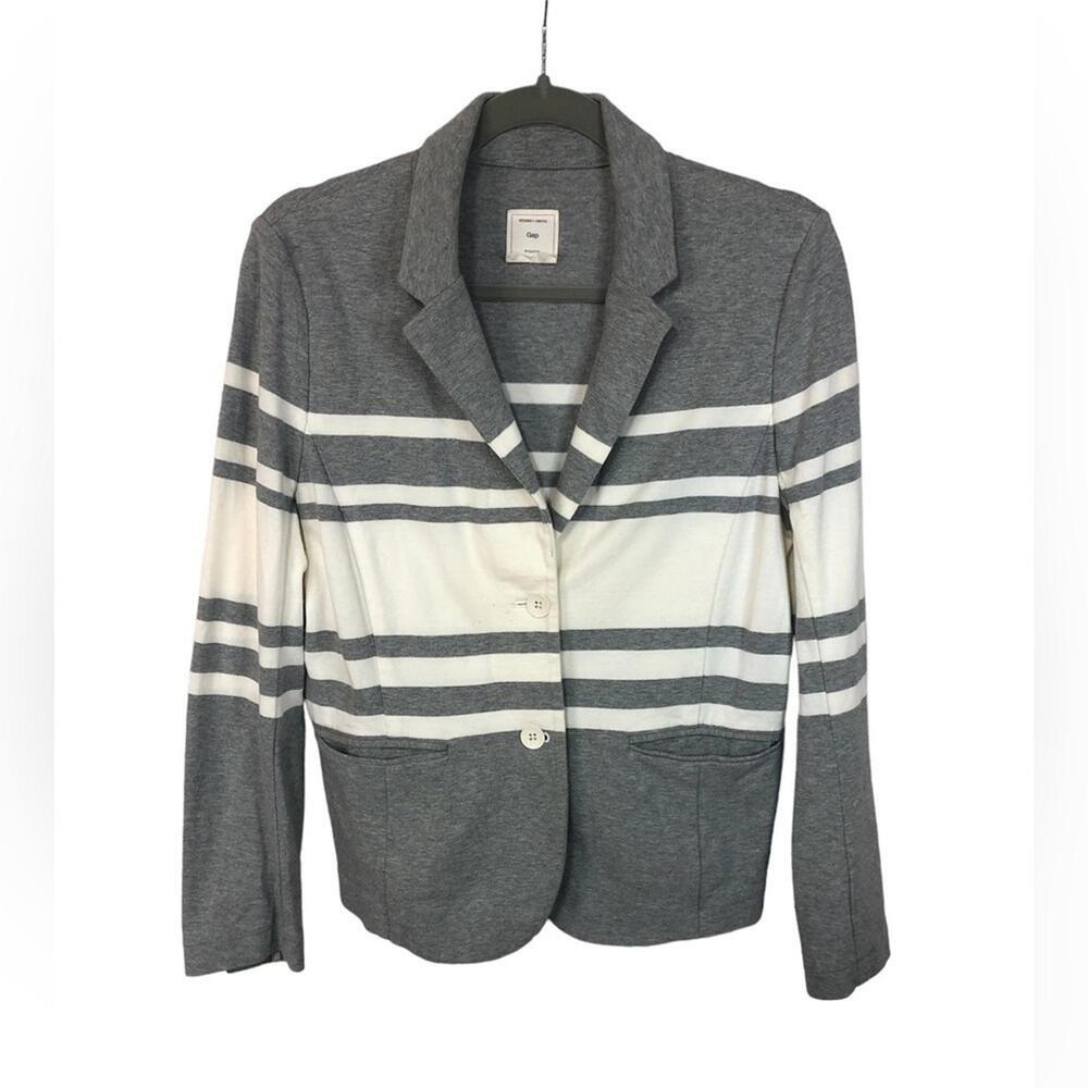 Gap Women’s Jacket Blazer Cotton Knit Unlined Lightweight Casual